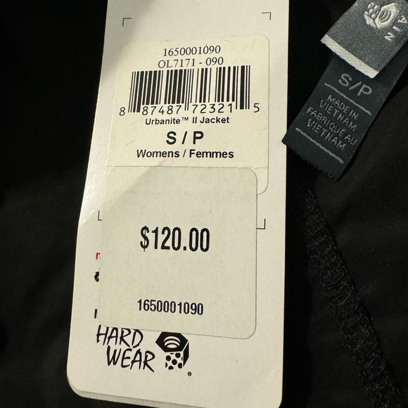 NWT Mountain Hardware Urbanite II Jacket Size Small Black - Picture 4 of 7